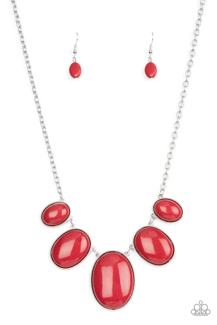 Paparazzi Vivacious Vanity - Red Necklace Paparazzi Jewelry Images
