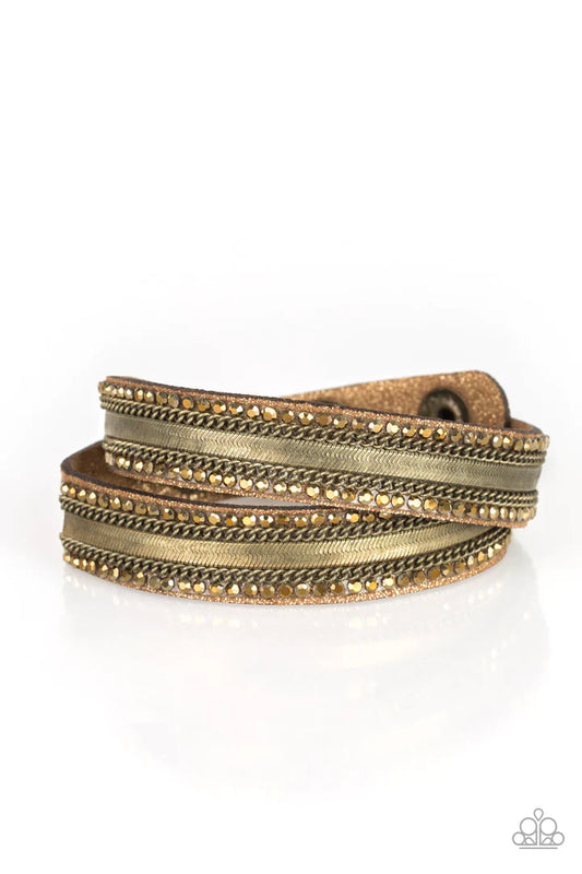 Rocker Rivalry Brass Bracelet Paparazzi Jewelry Images