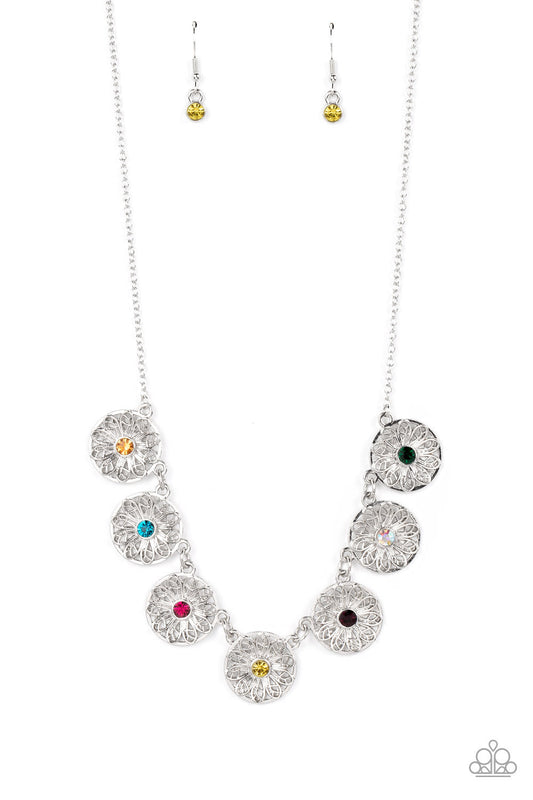Paparazzi Garden Greetings - Multi Necklace -Paparazzi Jewelry Images