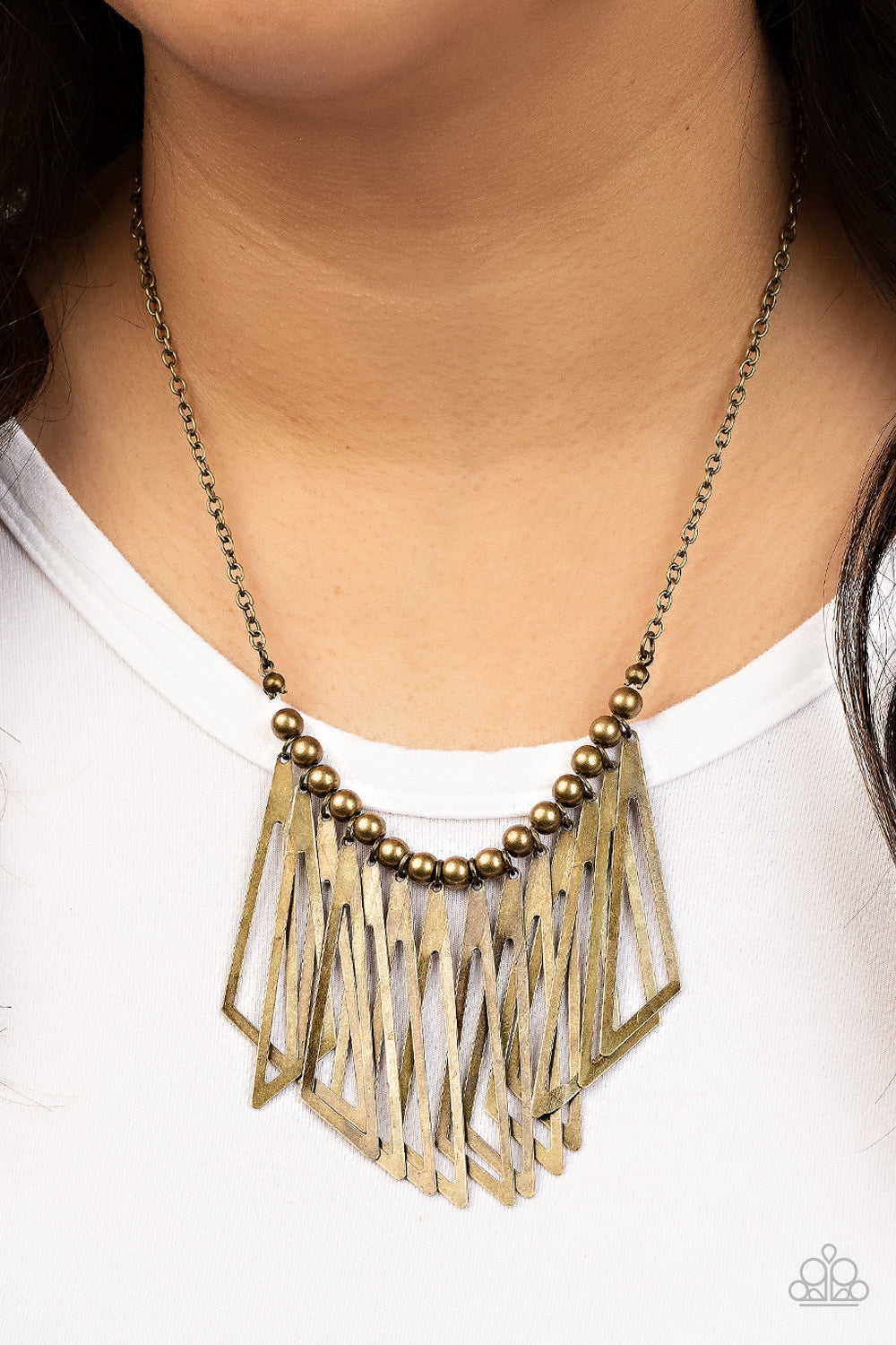 Industrial Jungle - Brass necklace