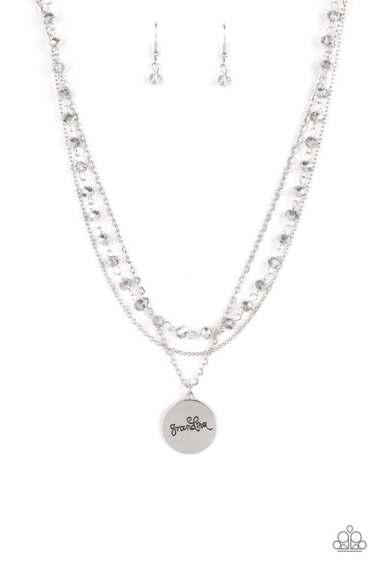 Paparazzi Promoted to Grandma - Silver Necklace