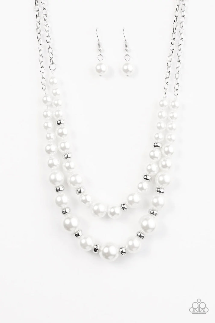 Pearly Perfectionist - White Necklace