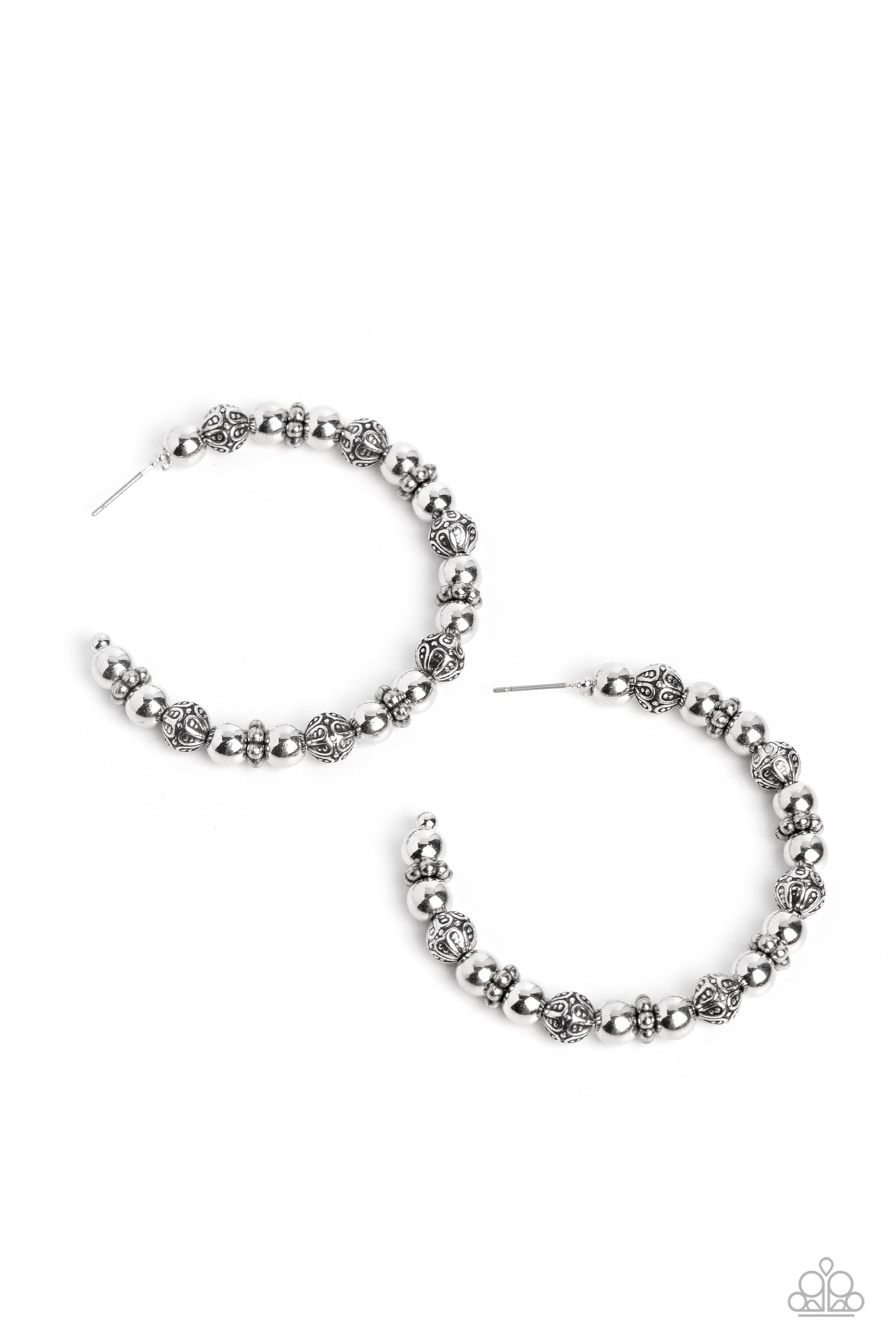 Paparazzi Rebuilt Ruins - Silver Earrings