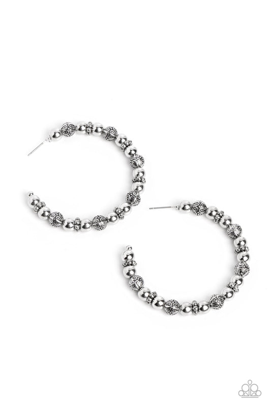 Paparazzi Rebuilt Ruins - Silver Earrings