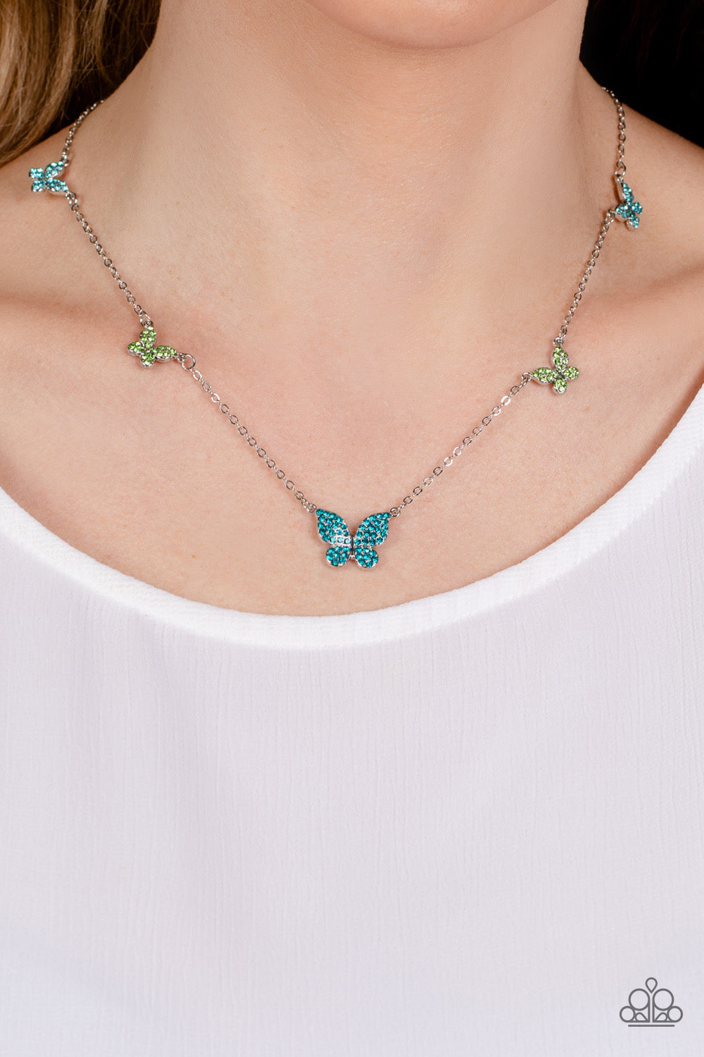 Paparazzi FAIRY Special - Blue Necklace -Paparazzi Jewelry Images