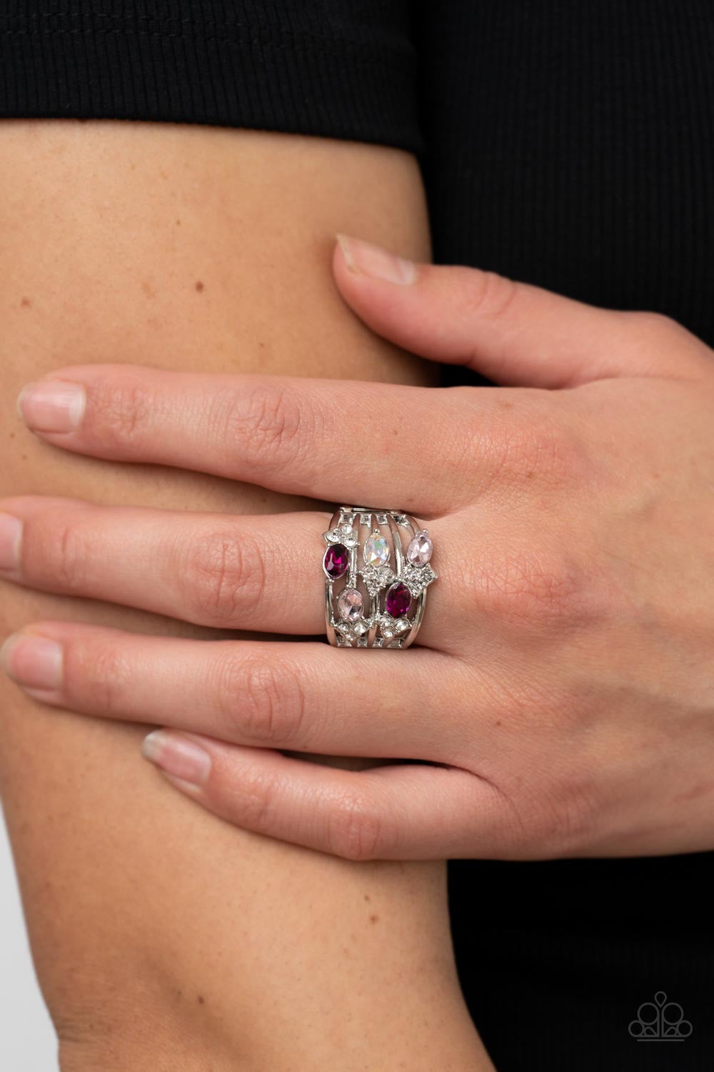 Paparazzi Ethereal Escapade - Pink Ring - Pusher P