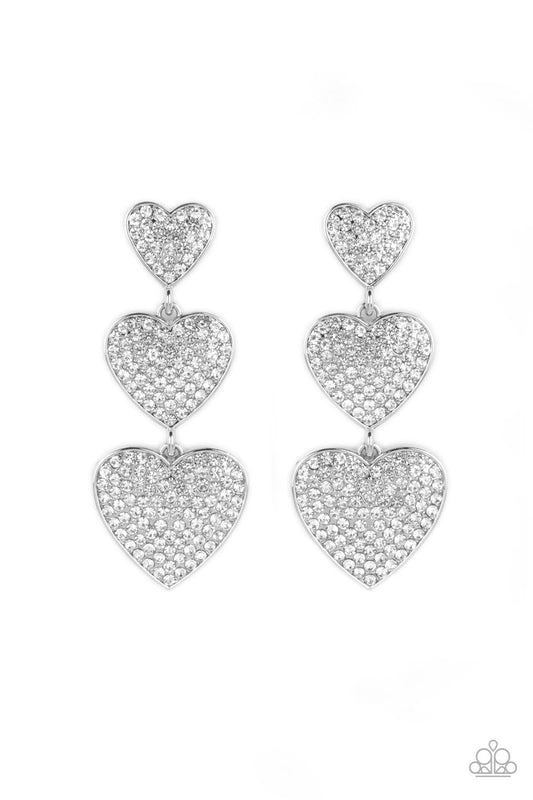 Couples Retreat - White Earrings