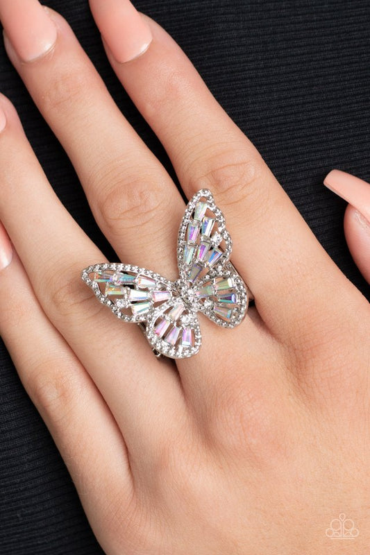 Paparazzi Bright-Eyed Butterfly -Multi Ring- Paparazzi Accessories Jewelry