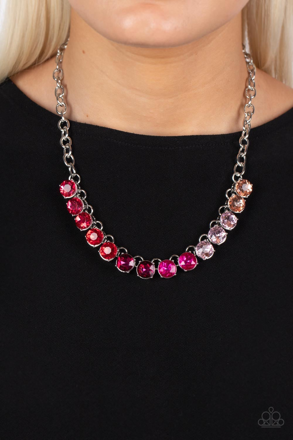 Rainbow Resplendence - Pink Necklace - Pusher P