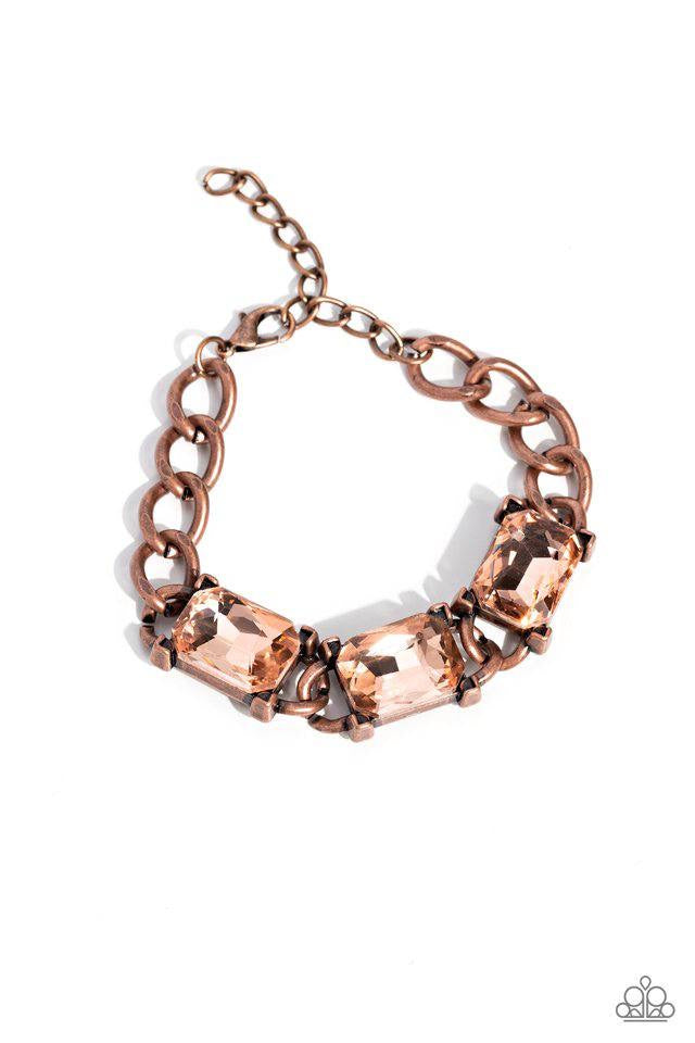 2 Piece Jewelry Set - Paparazzi Radiating Review - Copper Necklace & Dazzling Debut - Copper Bracelet Paparazzi jewelry image