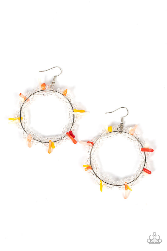 Ocean Surf - Multi Earrings- Paparazzi Jewelry 2023 Empower Me Pink Paparazzi jewelry image