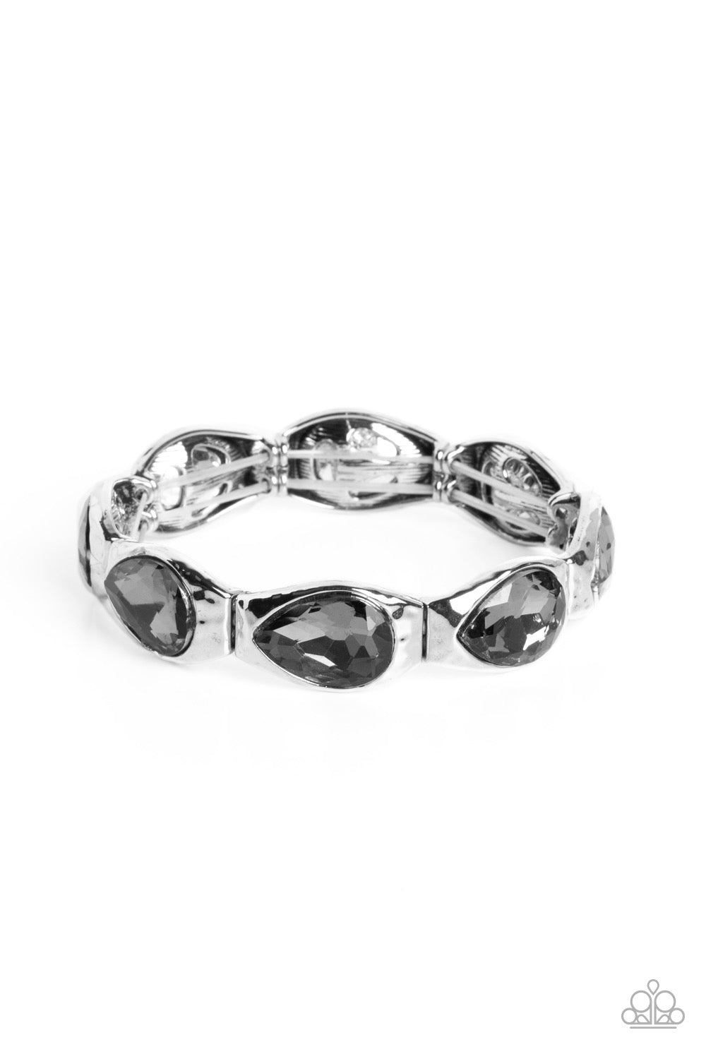 Paparazzi 2pc Set: Formally Forged - Silver Necklace & Formal Fanfare - Silver Bracelet