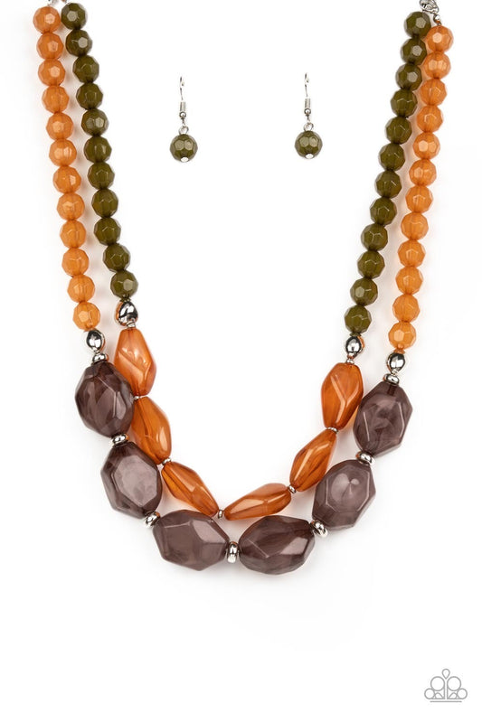 Tropical Trove - Multi Brown Necklace