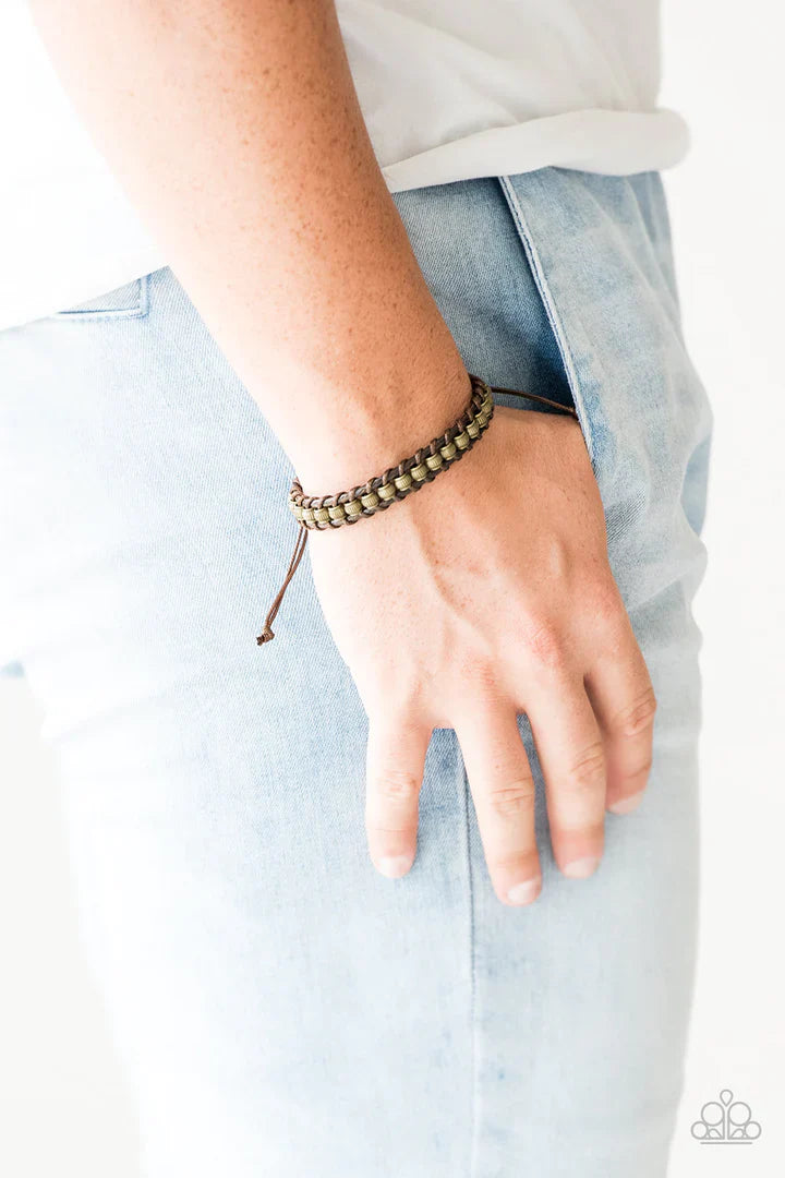 Paparazzi Modern Mariner - Brown Bracelet Paparazzi Jewelry Images