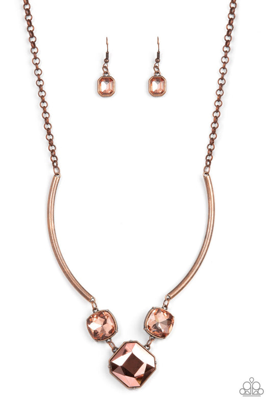 Paparazzi Divine IRIDESCENCE - Copper Necklace - Pusher P