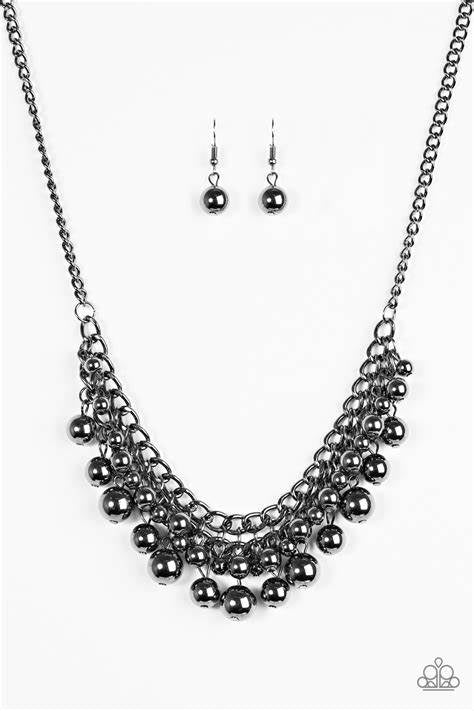 Heels and Hustle - Black Necklace