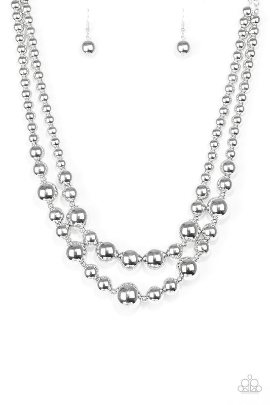 Paparazzi I Double Dare You - Silver Necklace