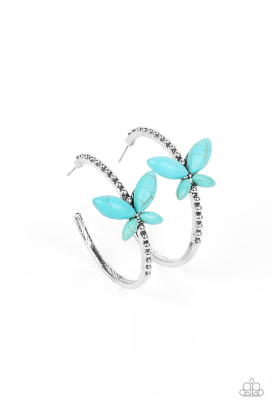 Paparazzi Bohemian Butterfly - Blue Earrings - Butterfly Jewelry Paparazzi jewelry images
