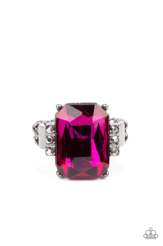 Paparazzi Epic Proportions - Pink Ring-Paparazzi Jewelry Images