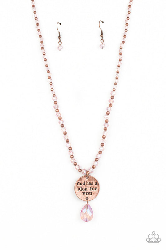 Paparazzi Priceless Plan - Copper Necklace -Paparazzi Jewelry Images