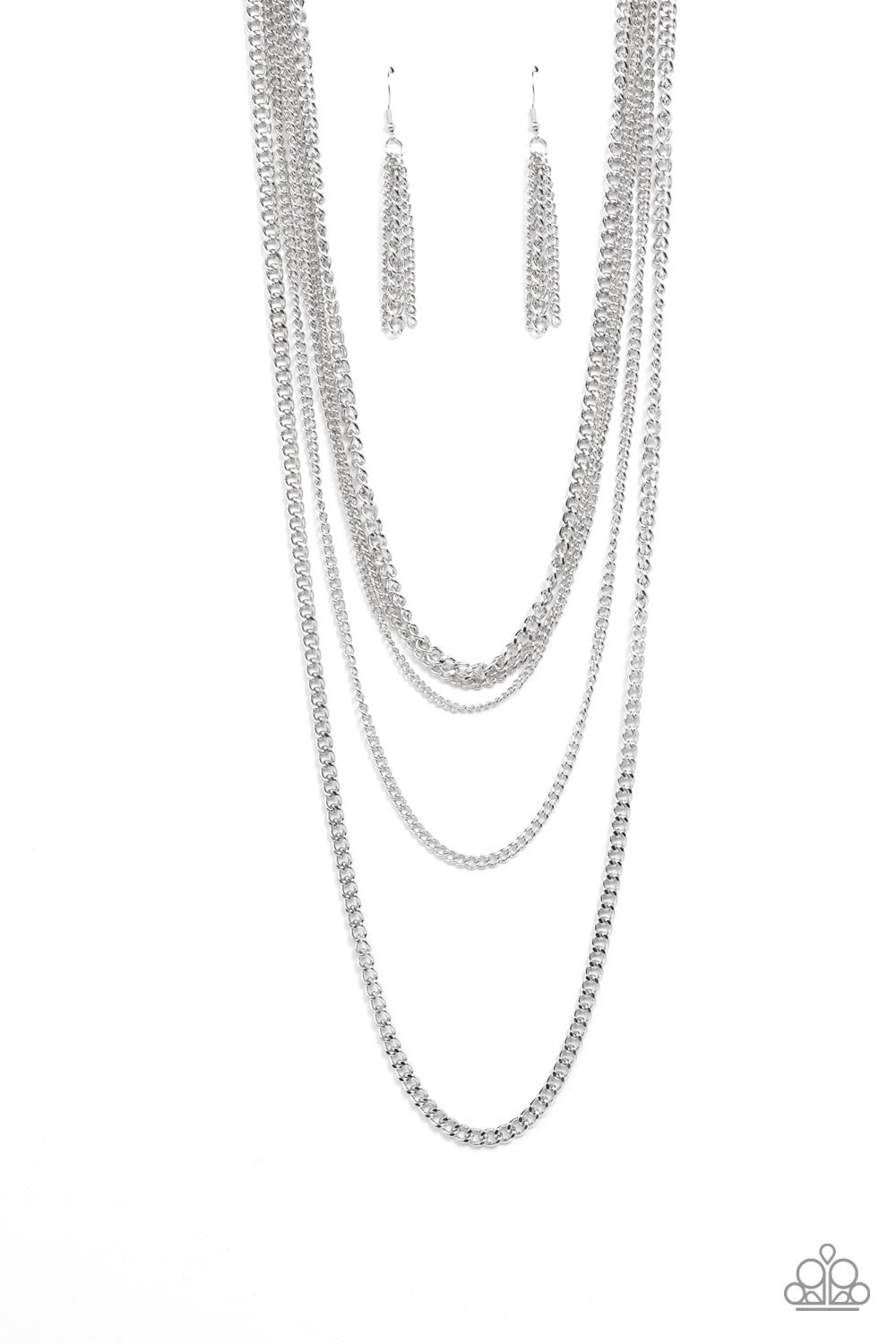 Top of the Food Chain - Silver Necklace | Paparazzi Accessories