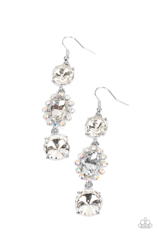 Magical Melodrama - White Earrings