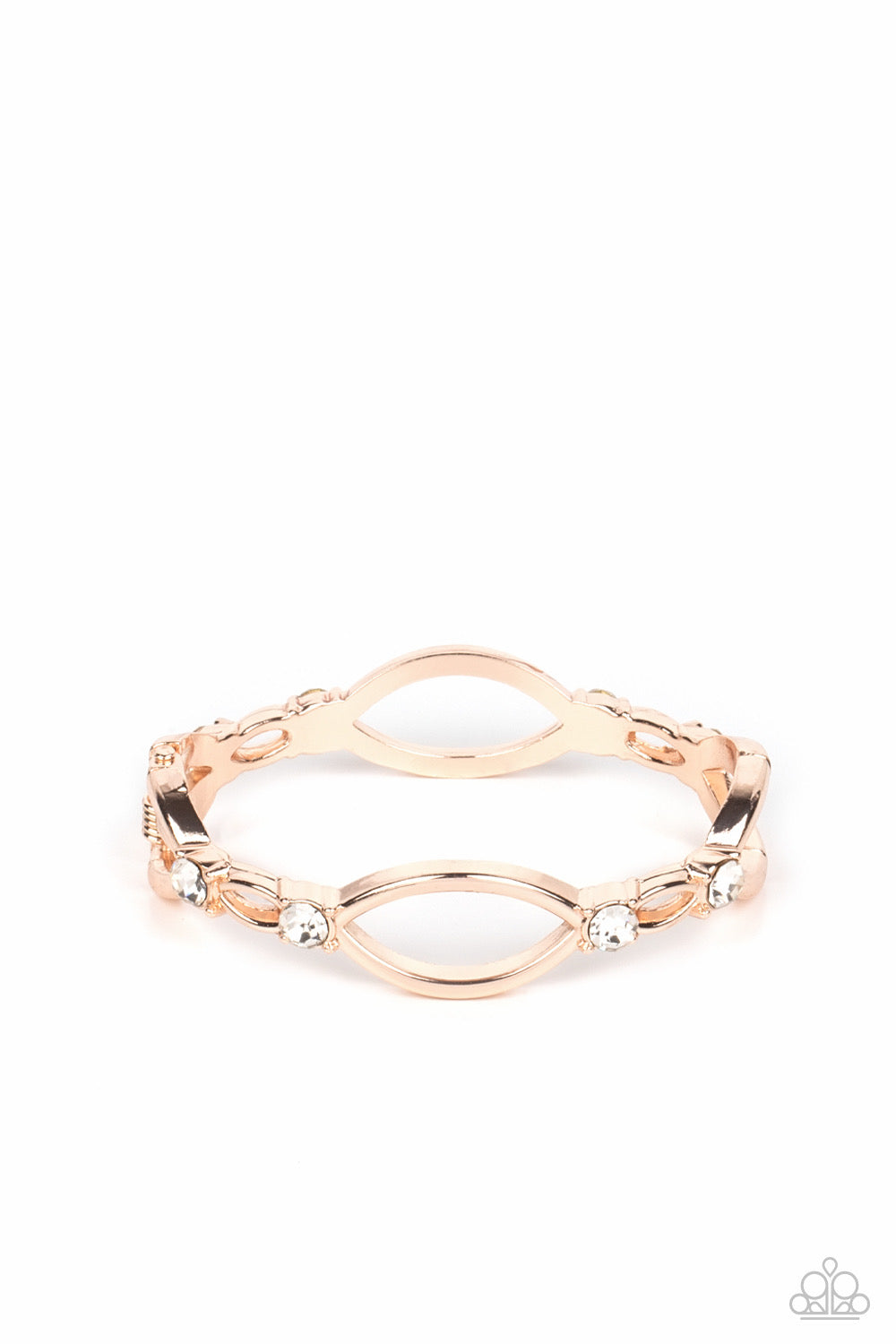 Paparazzi Interwoven Illusion - Rose Gold Bracelet
