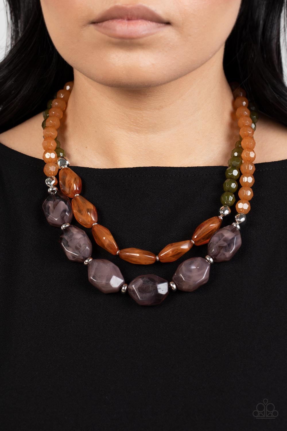 Tropical Trove - Multi Brown Necklace