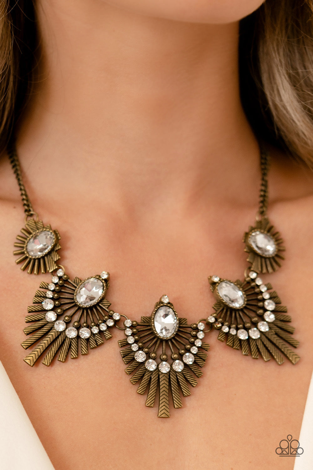 Miss YOU-niverse - Brass Necklace