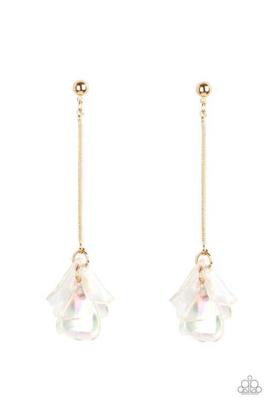 Keep Them In Suspense - Gold Earrings