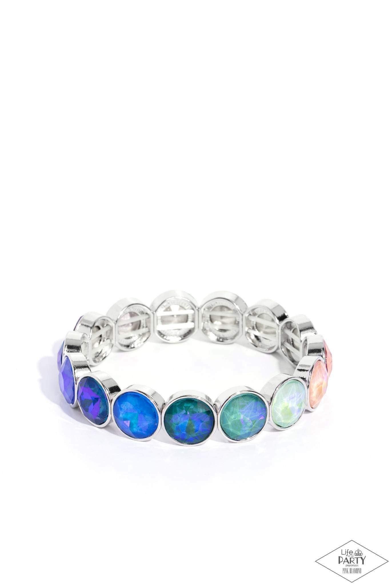 Radiant on Repeat - Multi Bracelet - Pink Diamond Life of the Party Exclusive