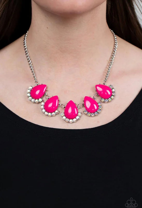 Ethereal Exaggerations - Pink Necklace