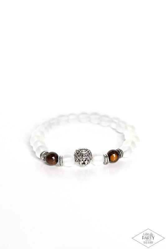 Cute Bracelets - The Lions Share - Brown Bracelet - Life of the Party Paparazzi jewelry image