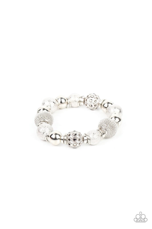 Paparazzi We Totally Mesh - Silver Bracelet - Pusher P