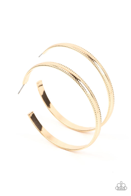 Monochromatic Magnetism - Gold Earrings