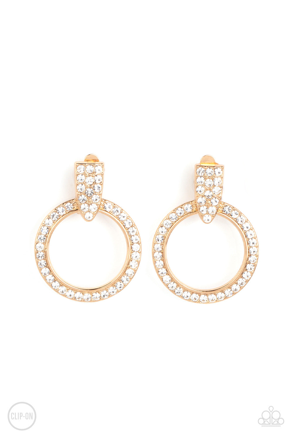 Sparkle at Your Service - Gold Earrings
