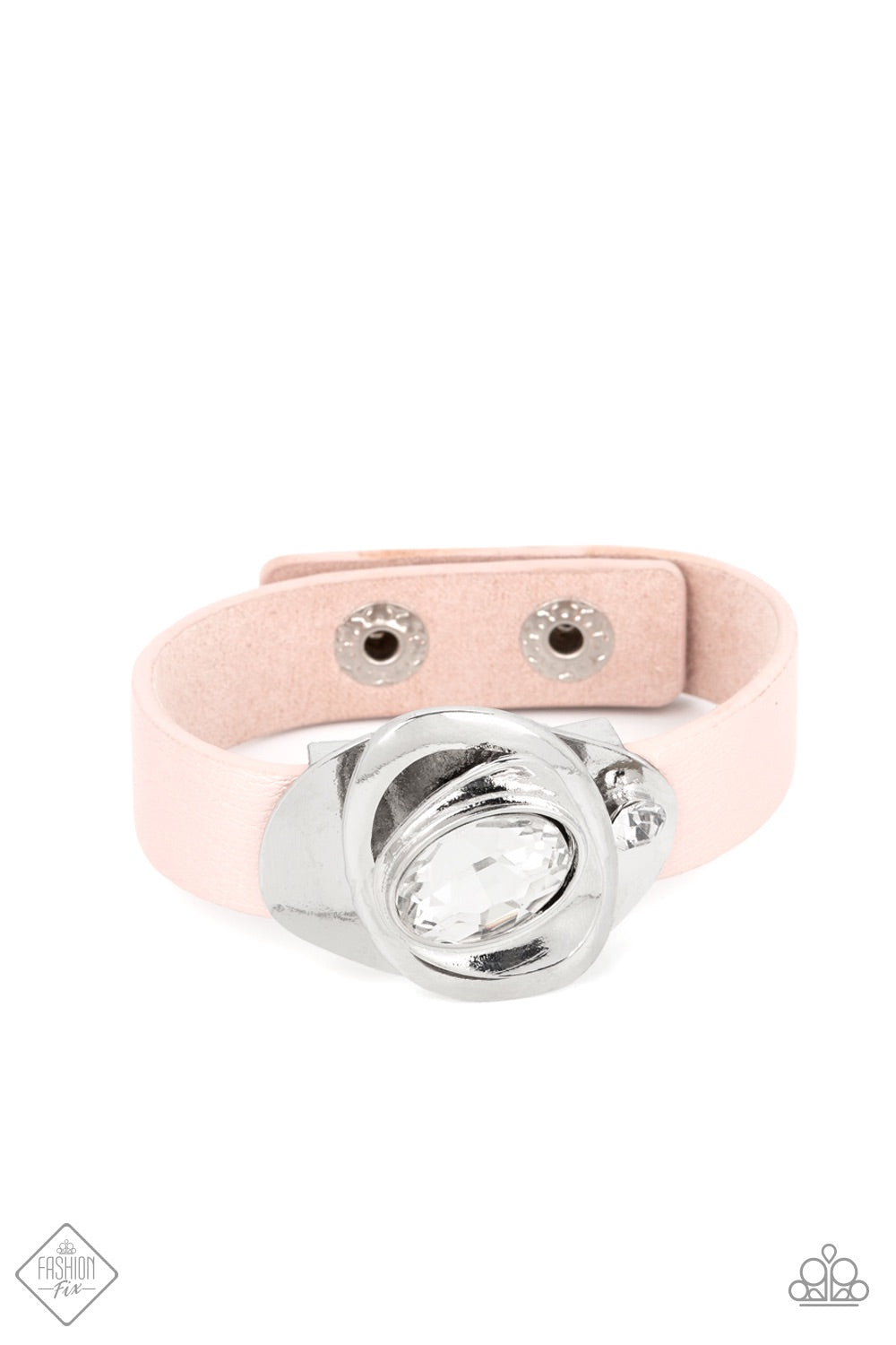 Paparazzi August 2022 Fashion Fix Glimpse Of Malibu 2pc set - Californian Cowgirl Pink Necklace & Pasadena Prairies Pink Bracelet - Pusher P