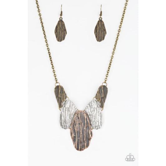 Paparazzi A New DISCovery - Multi Textured Necklace