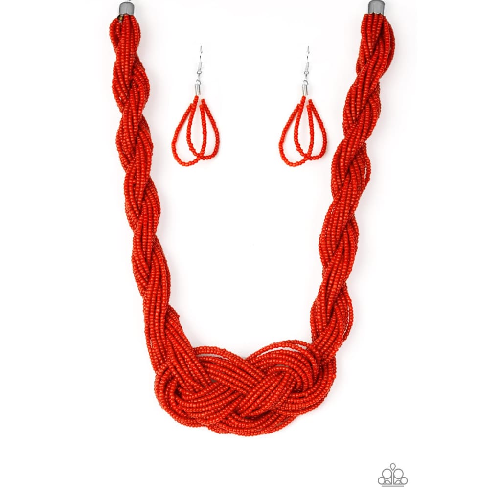 Paparazzi A Standing Ovation Red Necklace
