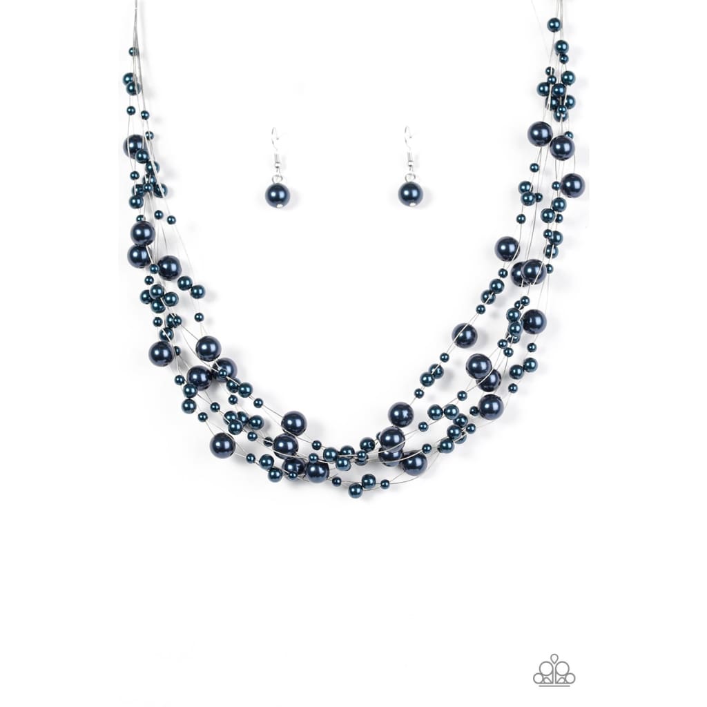 Paparazzi Absolutely Fab-YOU-lous! - Blue Pearl Necklace