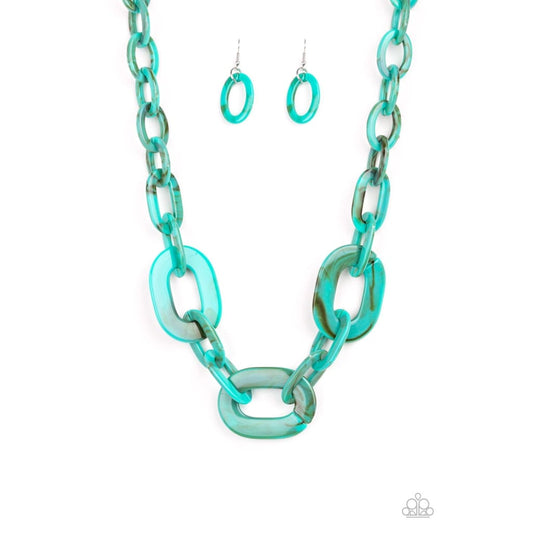 Paparazzi All In-VINCIBLE - Blue Acrylic Necklace