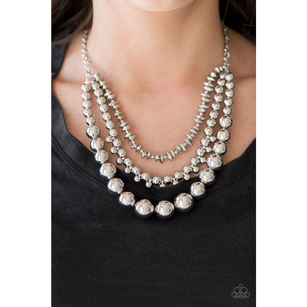 Paparazzi Beaded Beauty - Silver