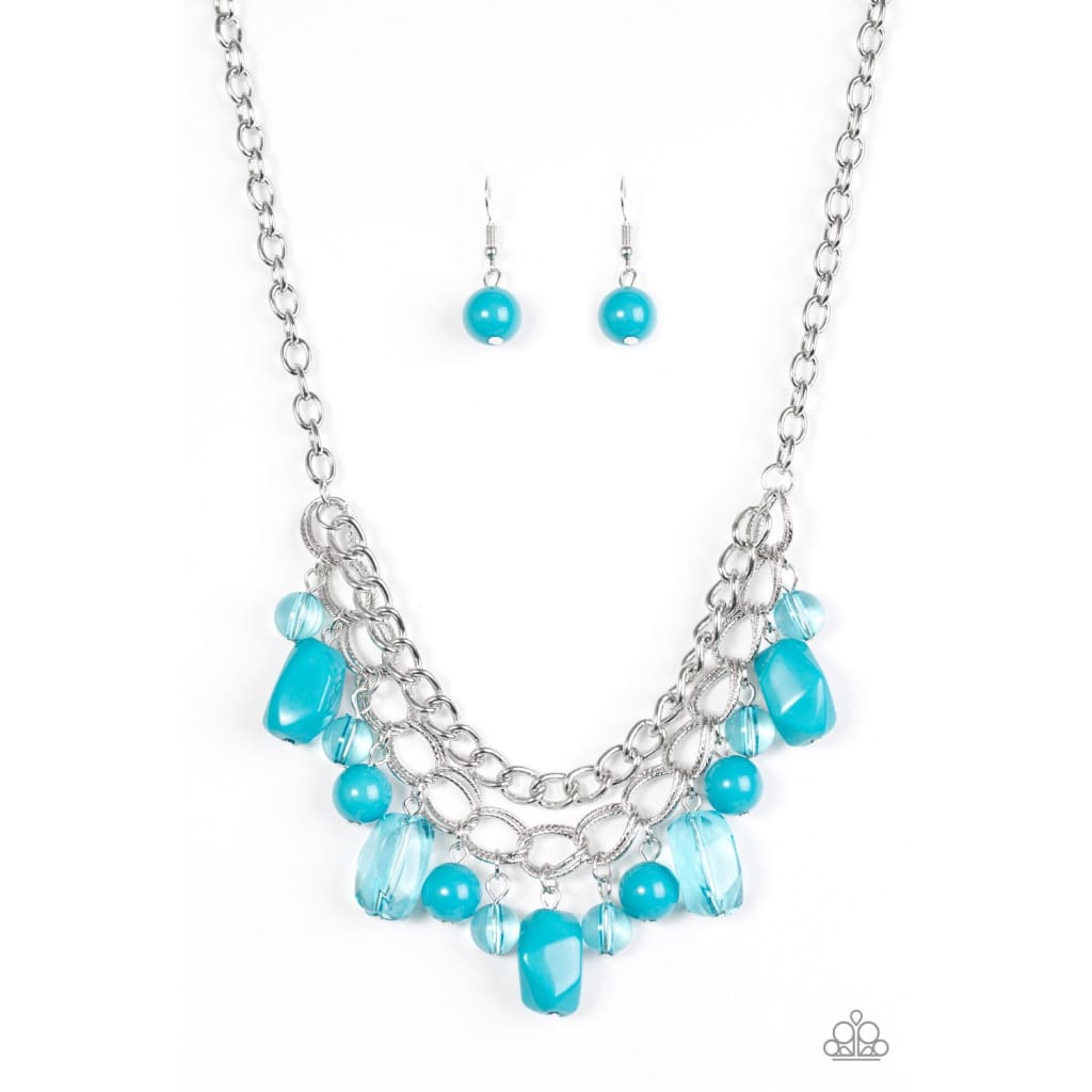 Paparazzi Brazilian Bay - Blue Bead Necklace