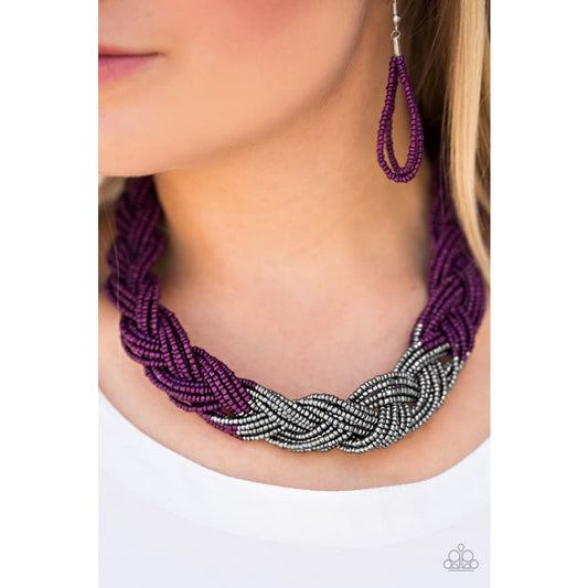 Paparazzi Brazilian Brilliance - Purple Necklace