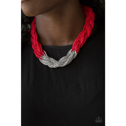 Paparazzi Brazilian Brilliance - Red Necklaces