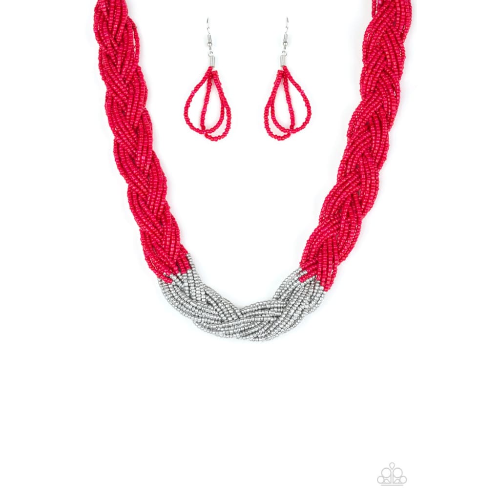 Paparazzi Brazilian Brilliance - Red Necklaces