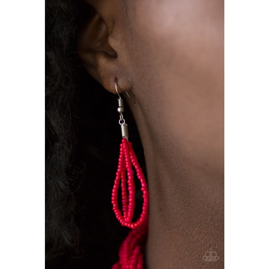 Paparazzi Brazilian Brilliance - Red Necklaces