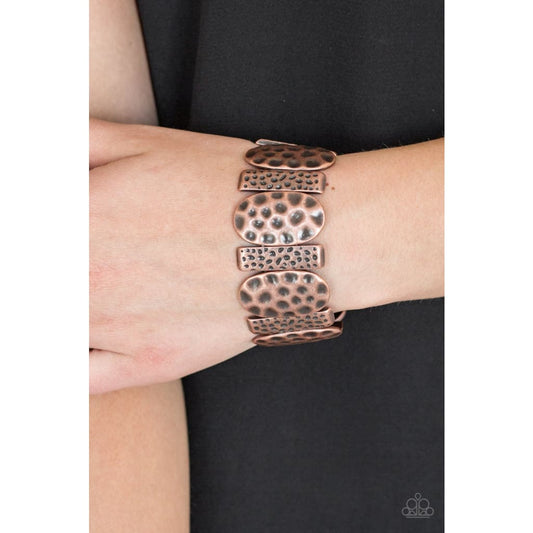 Paparazzi Cave Cache - Copper Bracelet