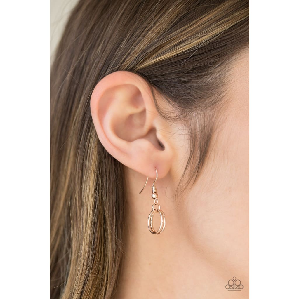 Paparazzi Circus Tent Tango - Rose Gold Necklace