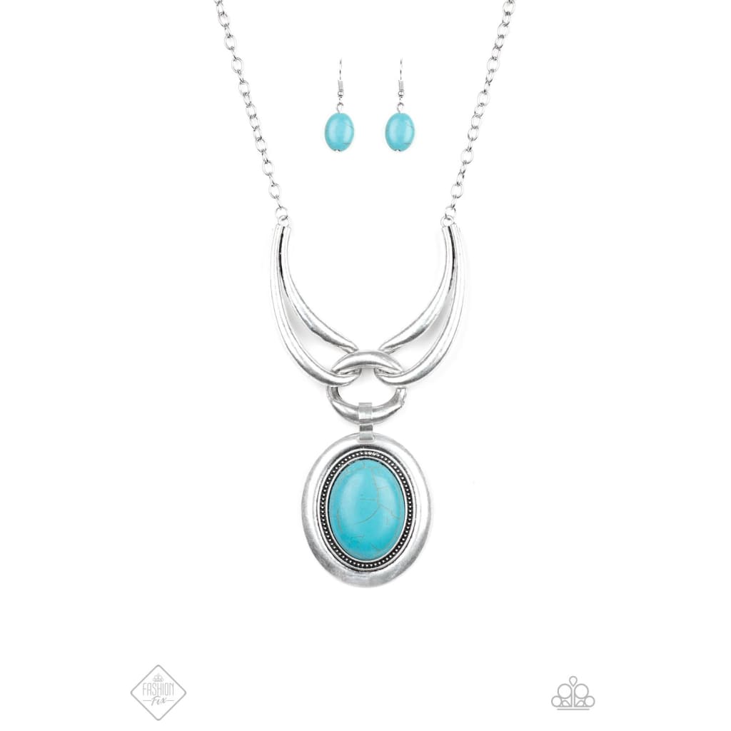 Paparazzi Divide and RULER Turquoise - May 2019 Fashion Fix